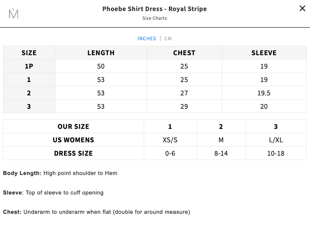 Phoebe Shirt Dress | Royal Stripe