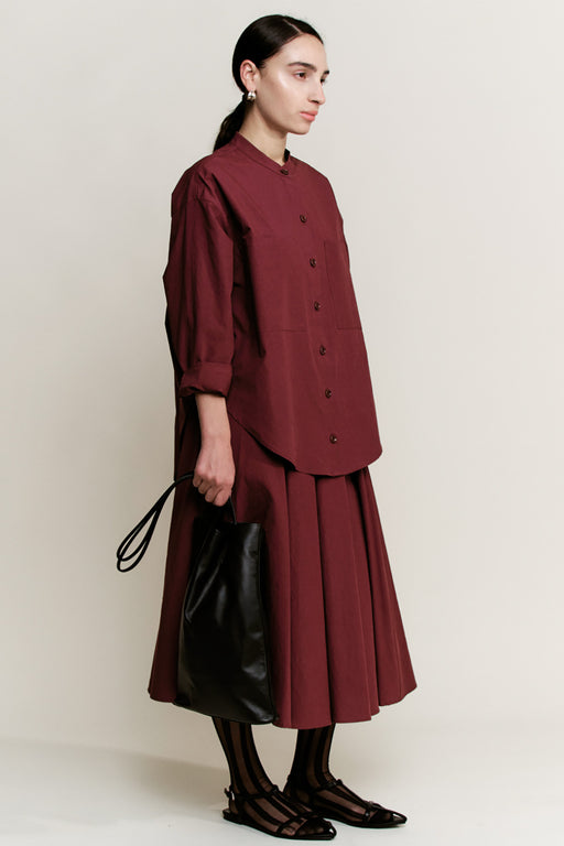 Relaxed Circle Skirt | Merlot