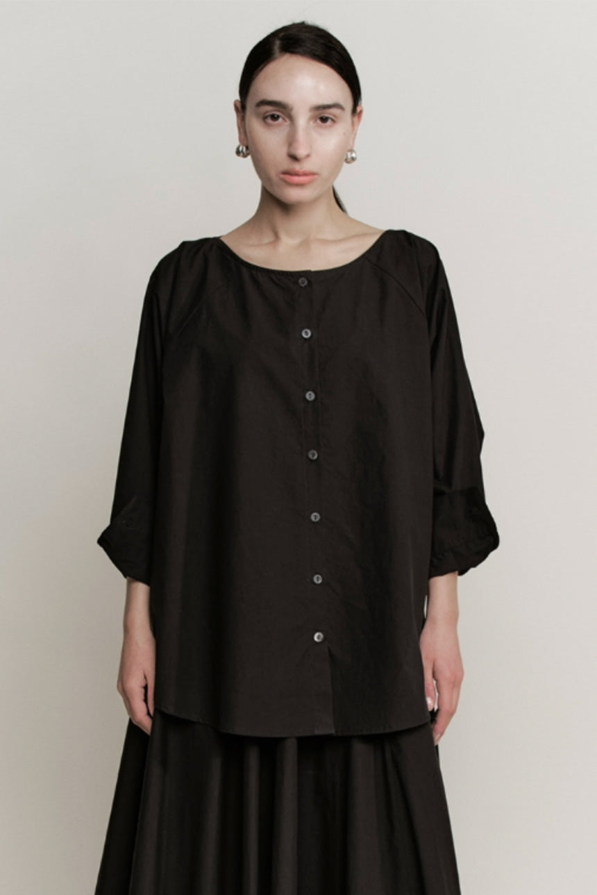 Bateau Button Up | Black