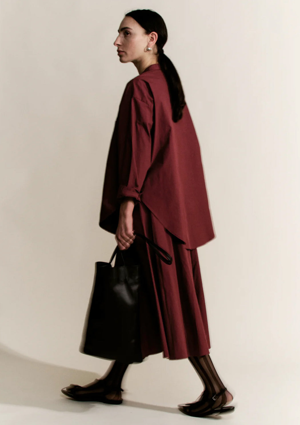 Relaxed Circle Skirt | Merlot