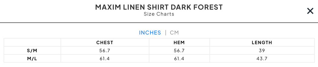 MAXIM LINEN SHIRT | DARK FOREST