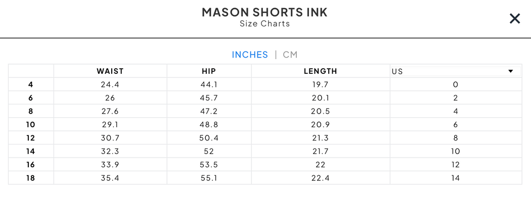 MASON SHORTS | INK