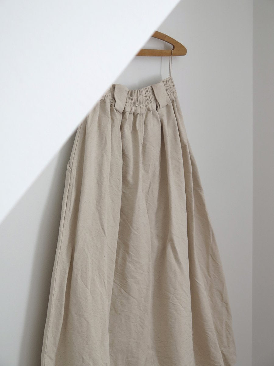 Canvas Maxi Skirt