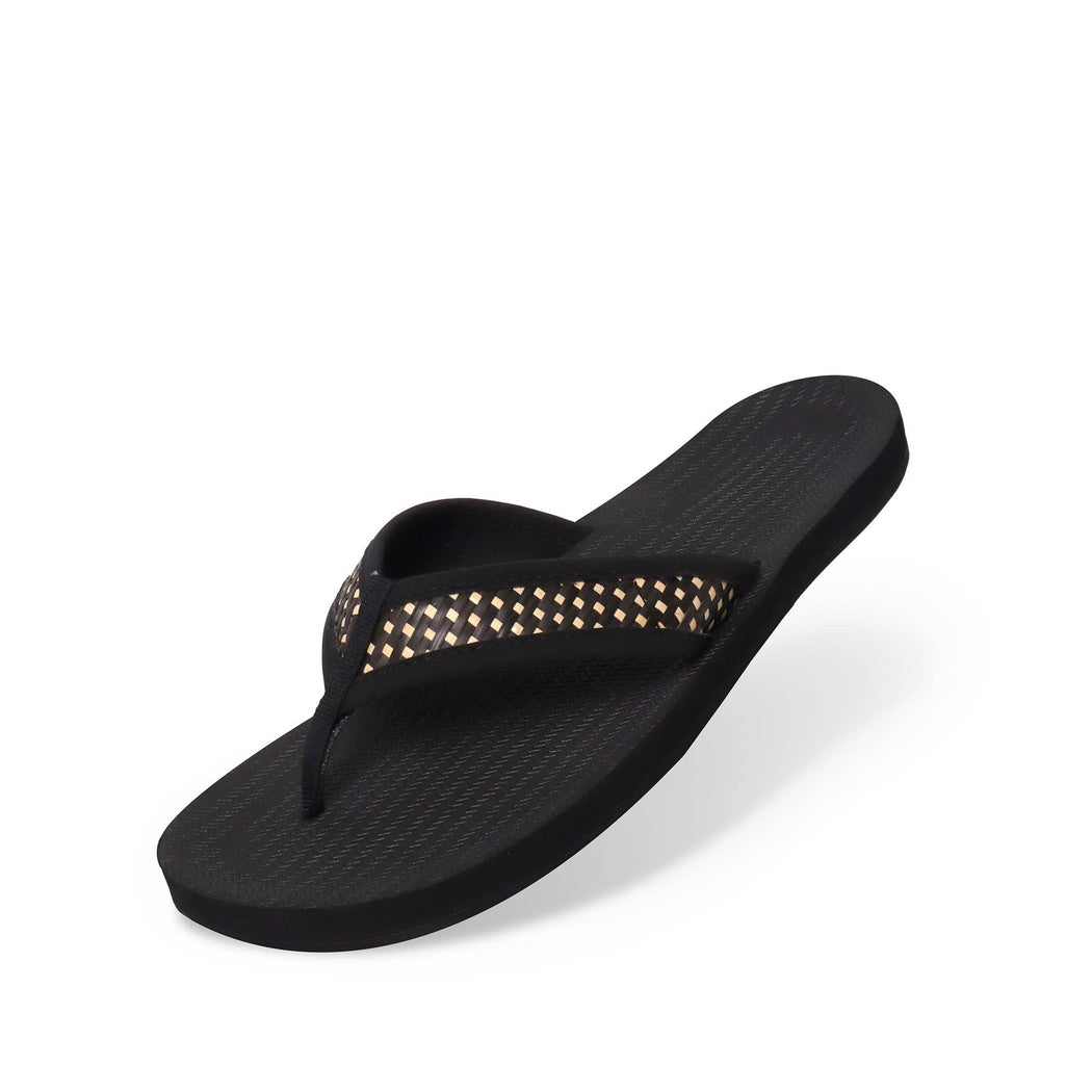 Flip Flops Weave | Black Batit Dark