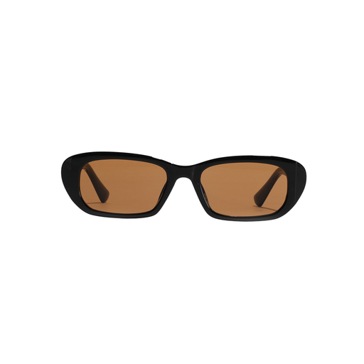The Davie - Black/Tan -  Narrow 90s Rectangle Frame