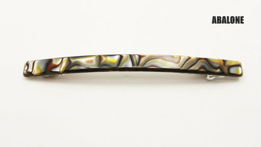 Narrow French Barrettes: Golden Onyx