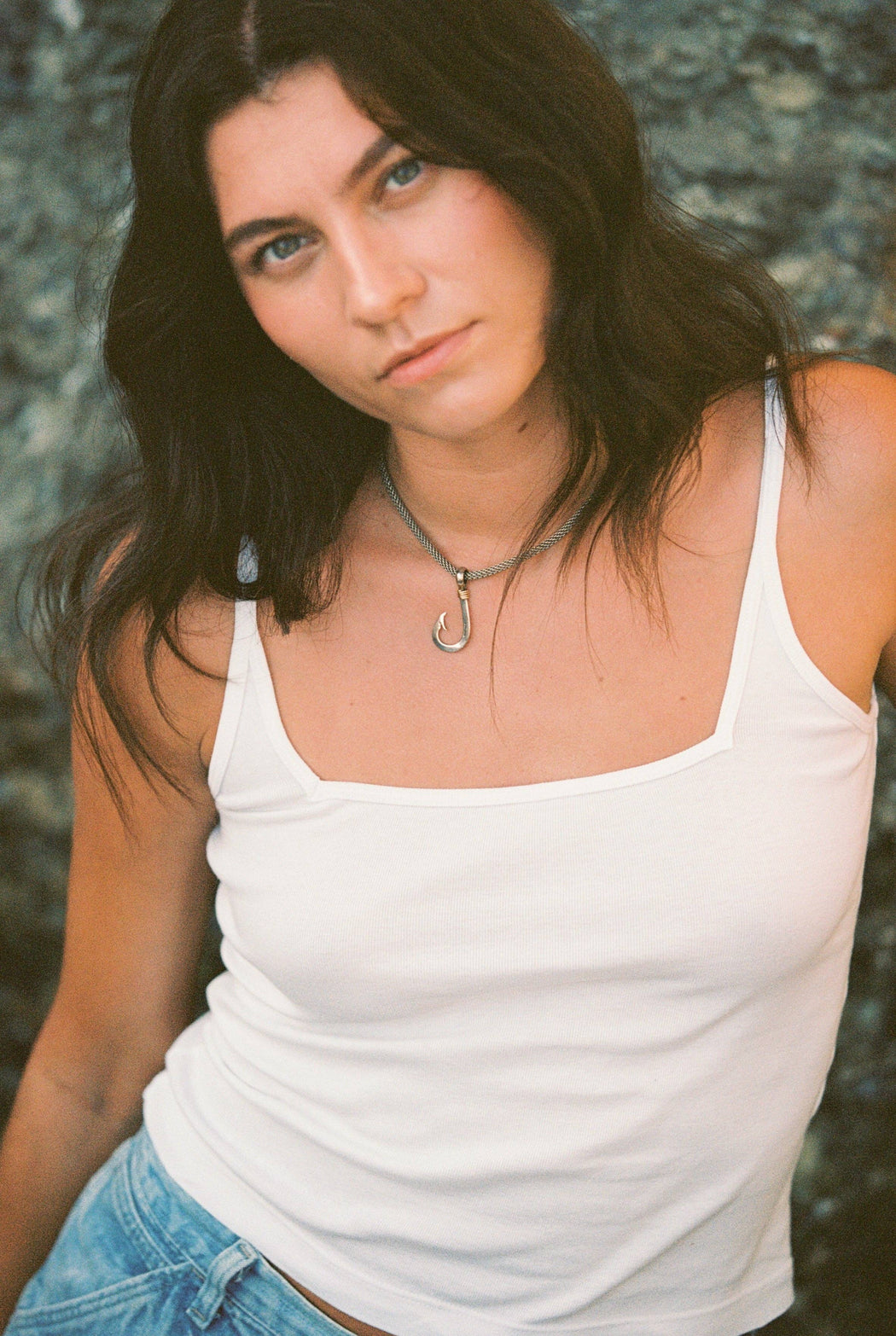 Organic Square Cami | White