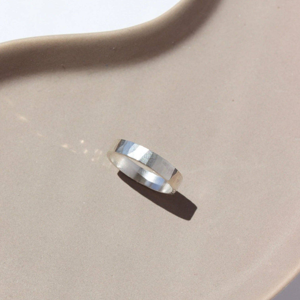 Cigar Band Ring | 14k Gold Fill or Sterling Silver