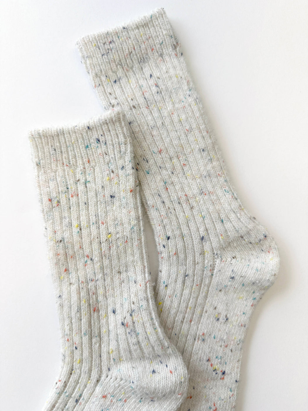 Fireside Sprinkle Wool Socks | French Vanilla