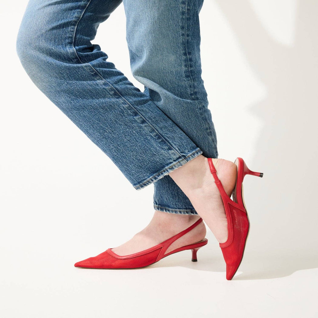 DELILAH IN RED MESH | RED