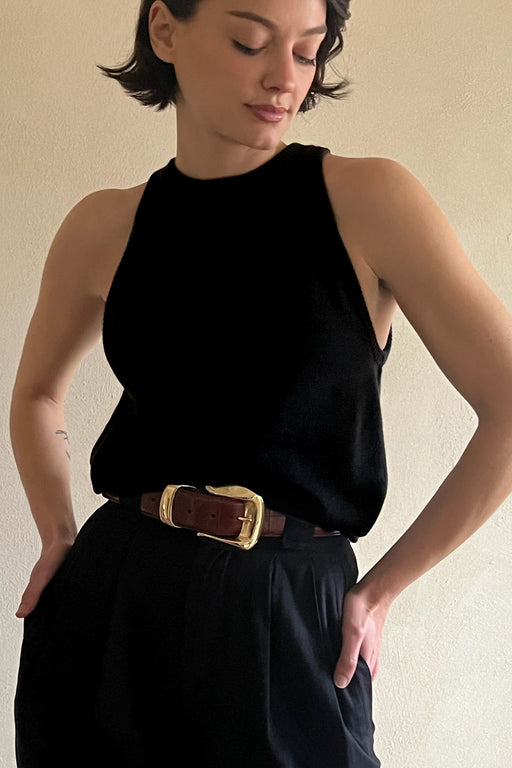 Georgina Pima Cotton Halter | Onyx