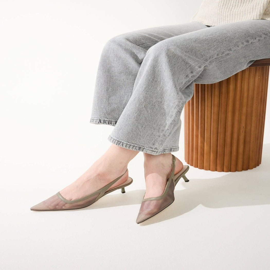 DELILAH IN TAUPE MESH | TAUPE