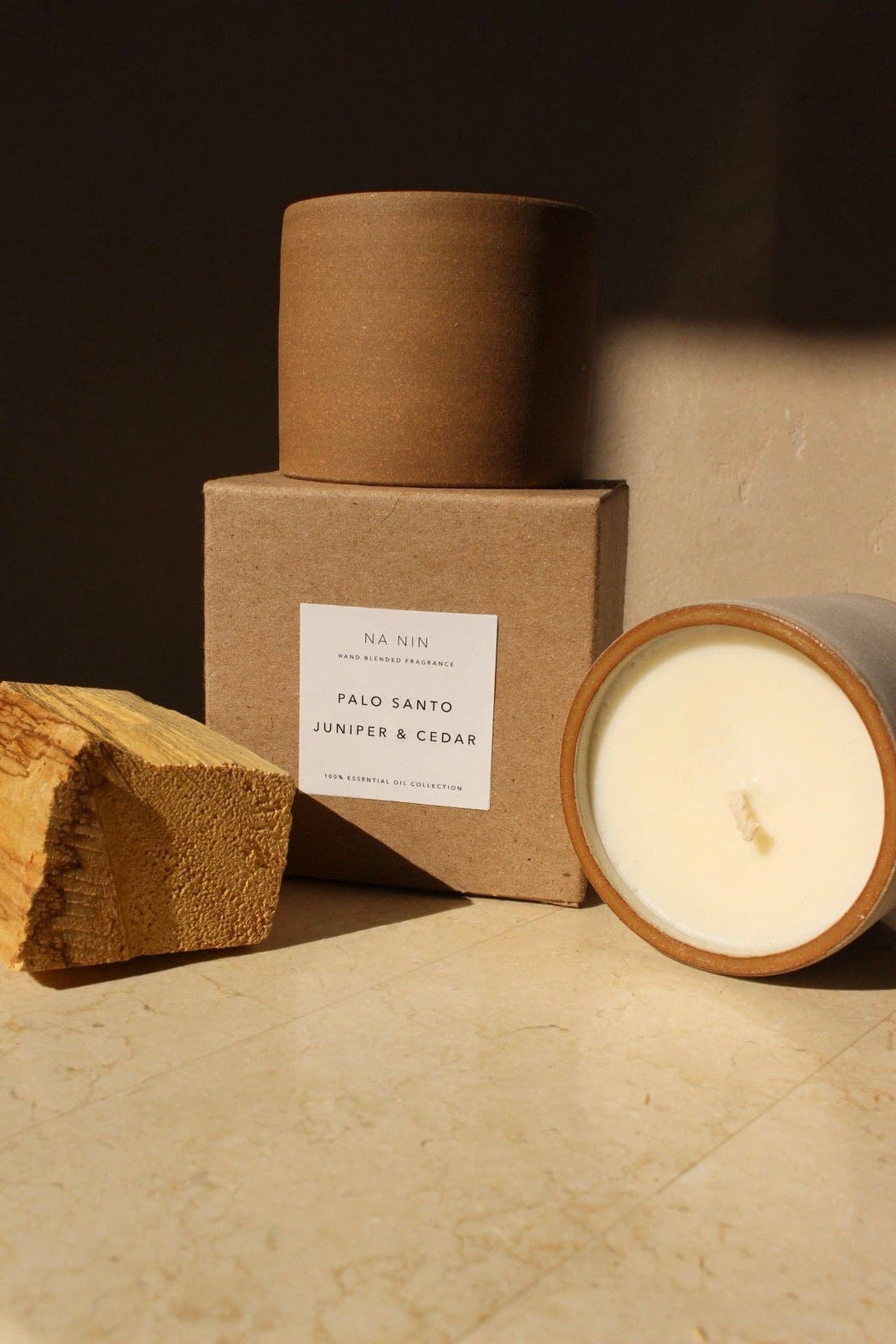 Palo Santo, Juniper, & Cedarwood Essential Oil 8oz Soy Candle