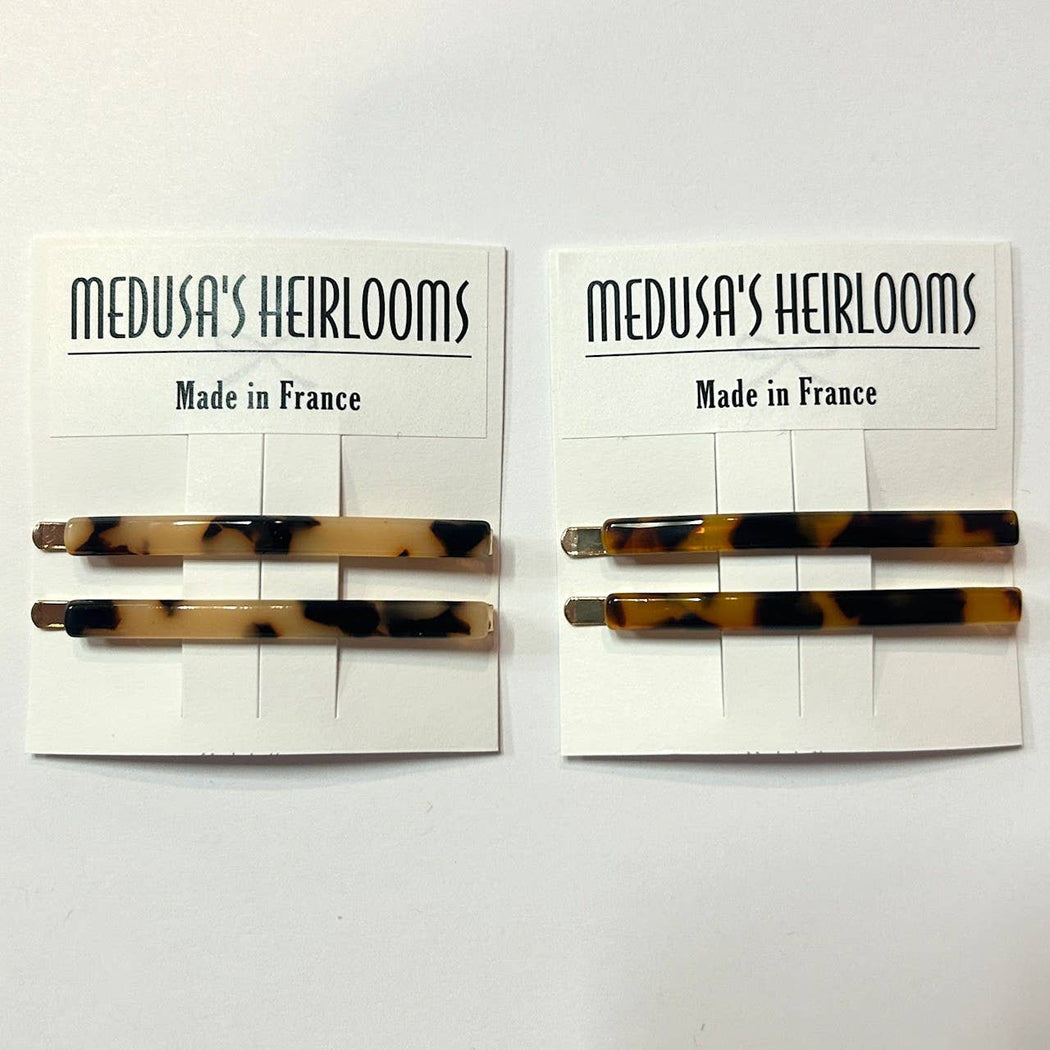 French Tortoise Bobby Pins- by pair: Tokyo
