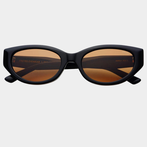 Ameli Acetate Cat-Eye Sunglasses : Black