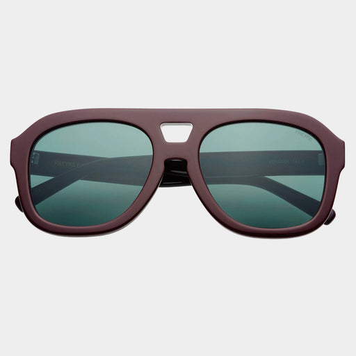 Voyager Acetate Oversized Aviator Sunglasses : Burgundy