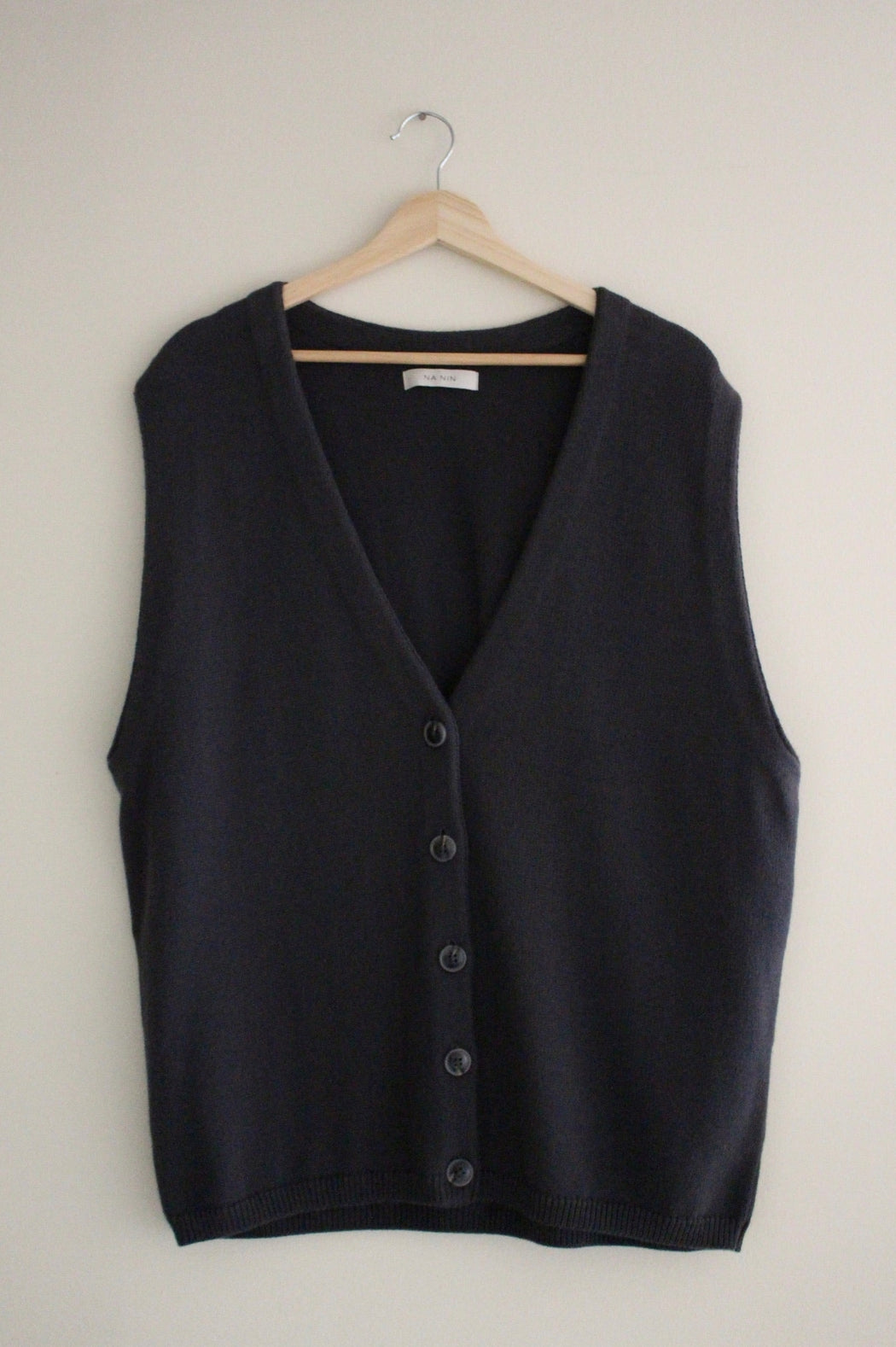 Wilson Pima Cotton Vest | Smoke