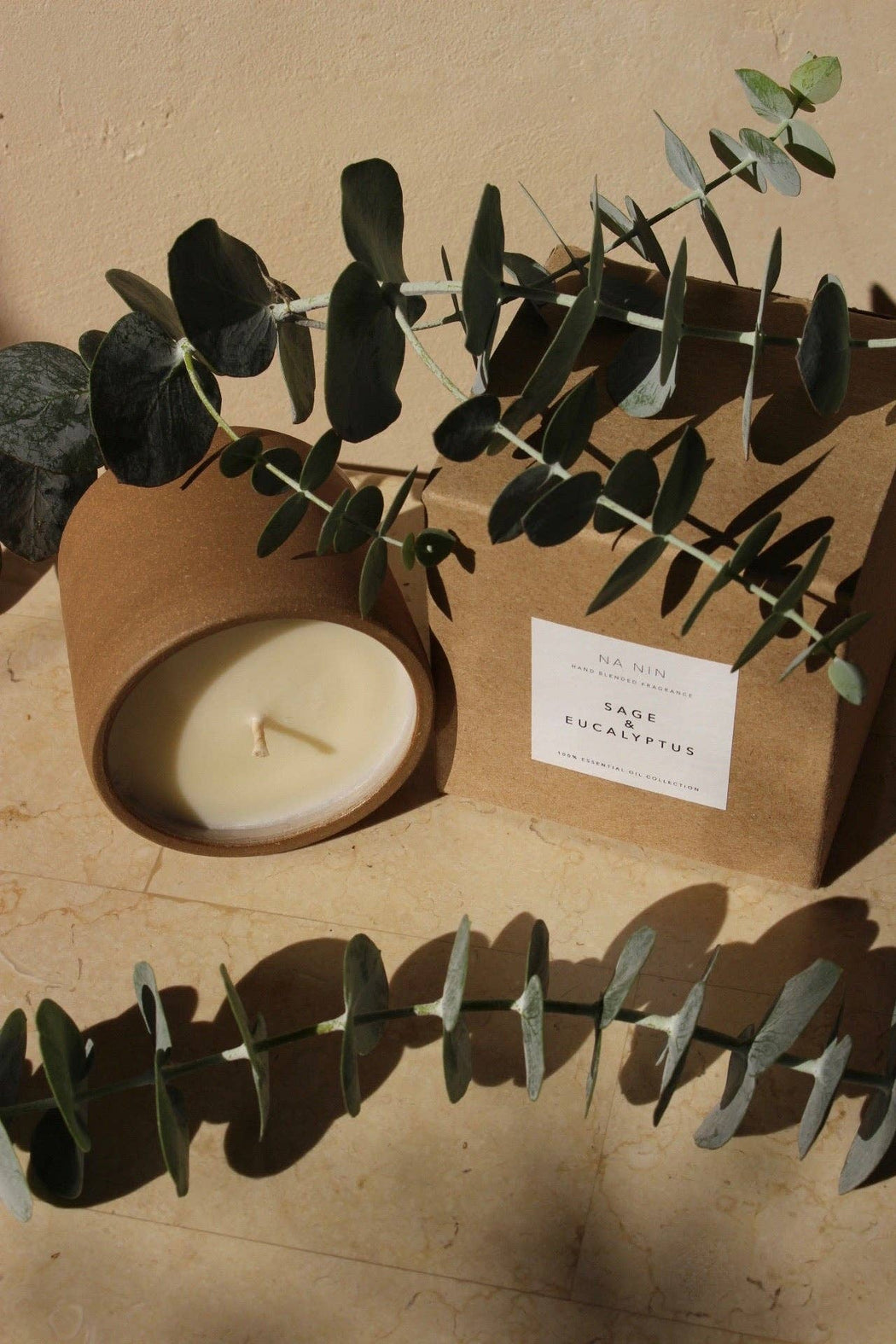 Sage & Eucalyptus Essential Oil 8oz Soy Candle