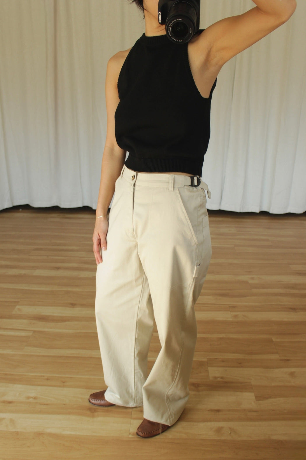 Georgina Pima Cotton Halter | Onyx