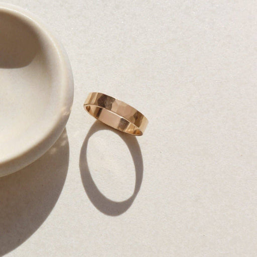 Cigar Band Ring | 14k Gold Fill or Sterling Silver