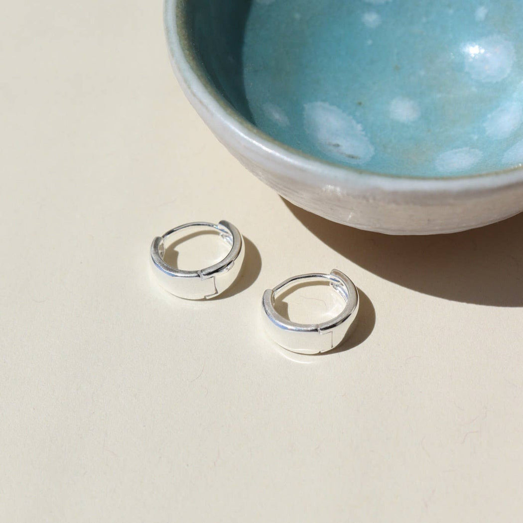 Mia Huggie Hoop Earrings | 14k Gold Fill or Sterling Silver