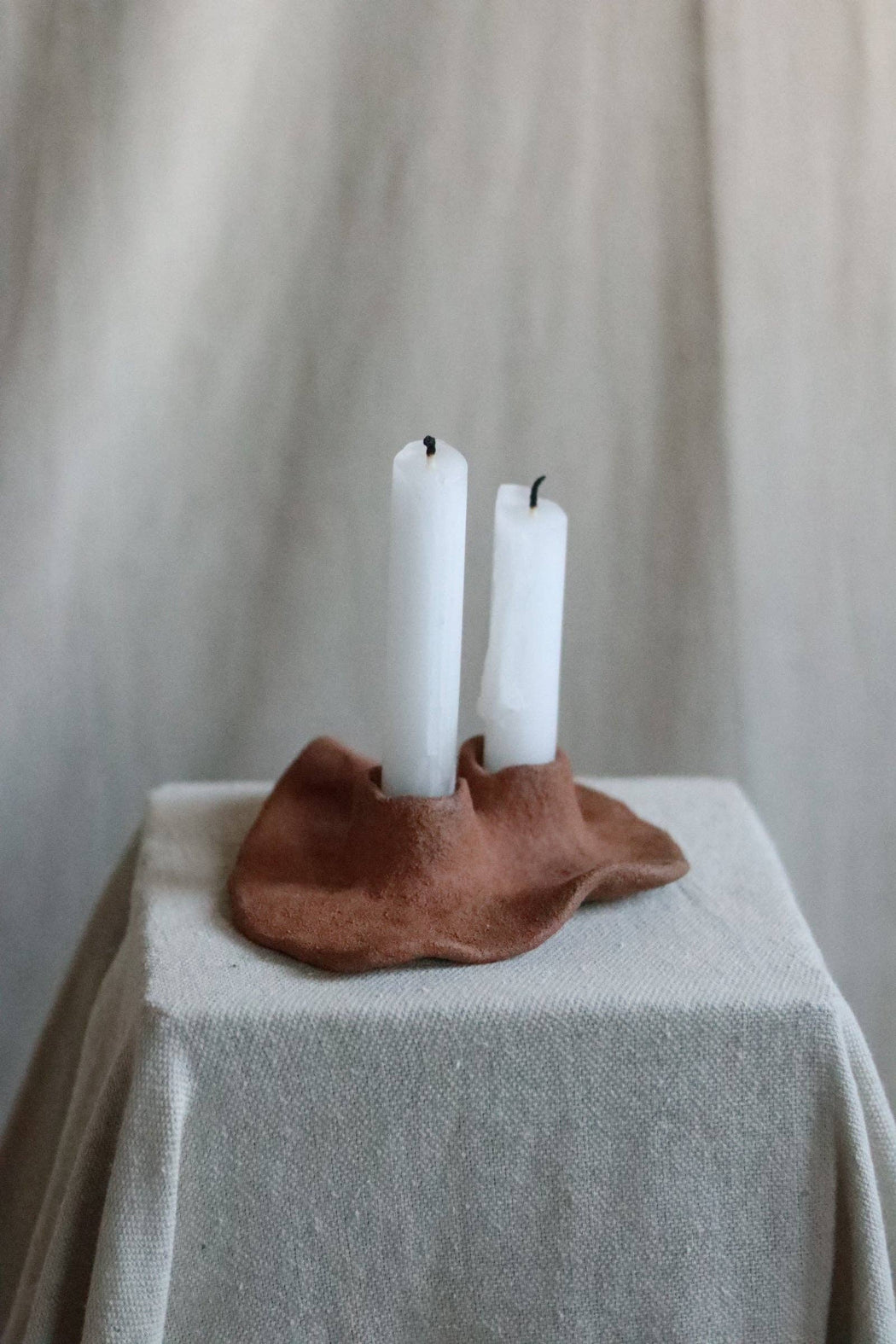 Gathered Earth Orgánica Double Candle Holder