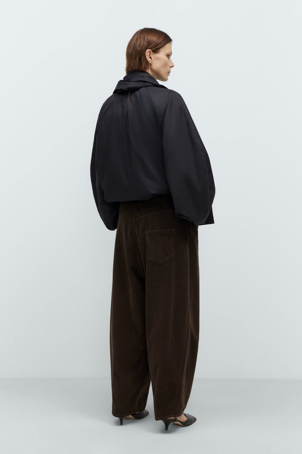 CORDUROY BAGGY PANTS | Brown
