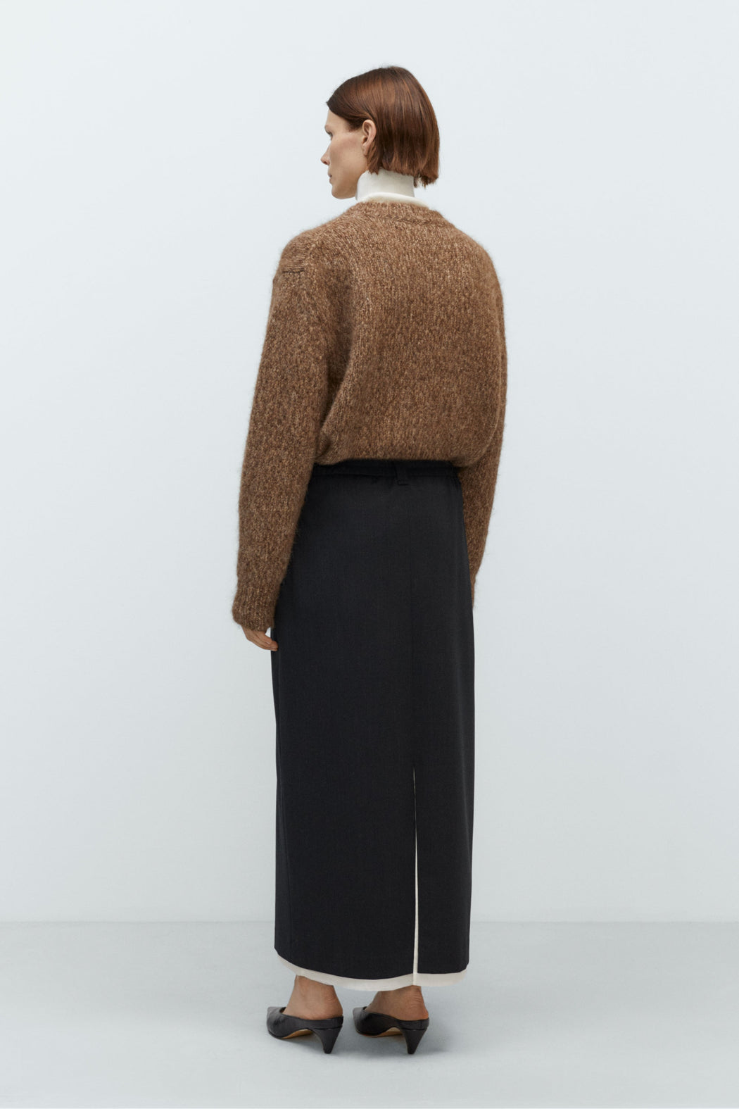 TAILORING LONG SKIRT | Anthracite