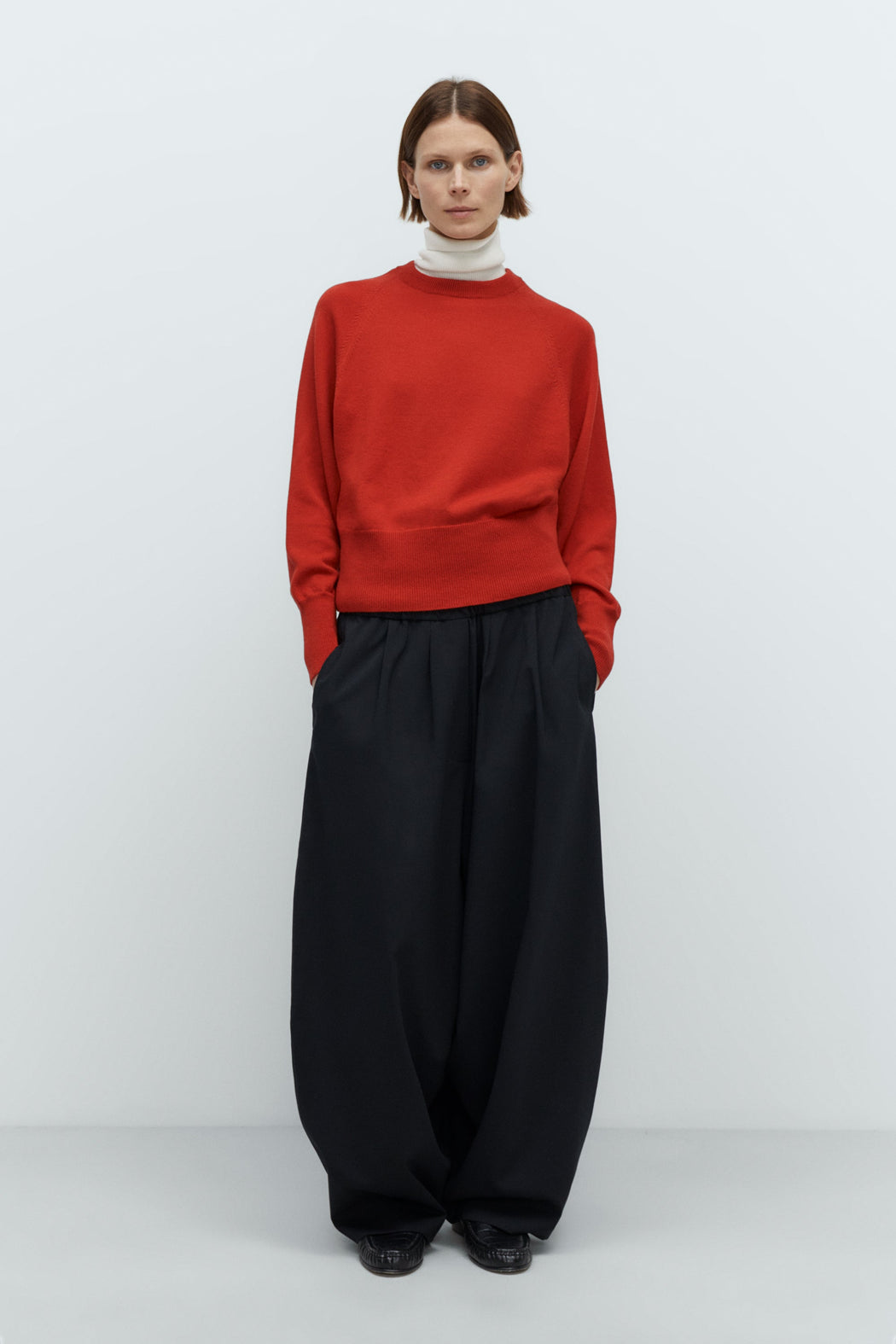 TAILORING MAXI PANTS | Black