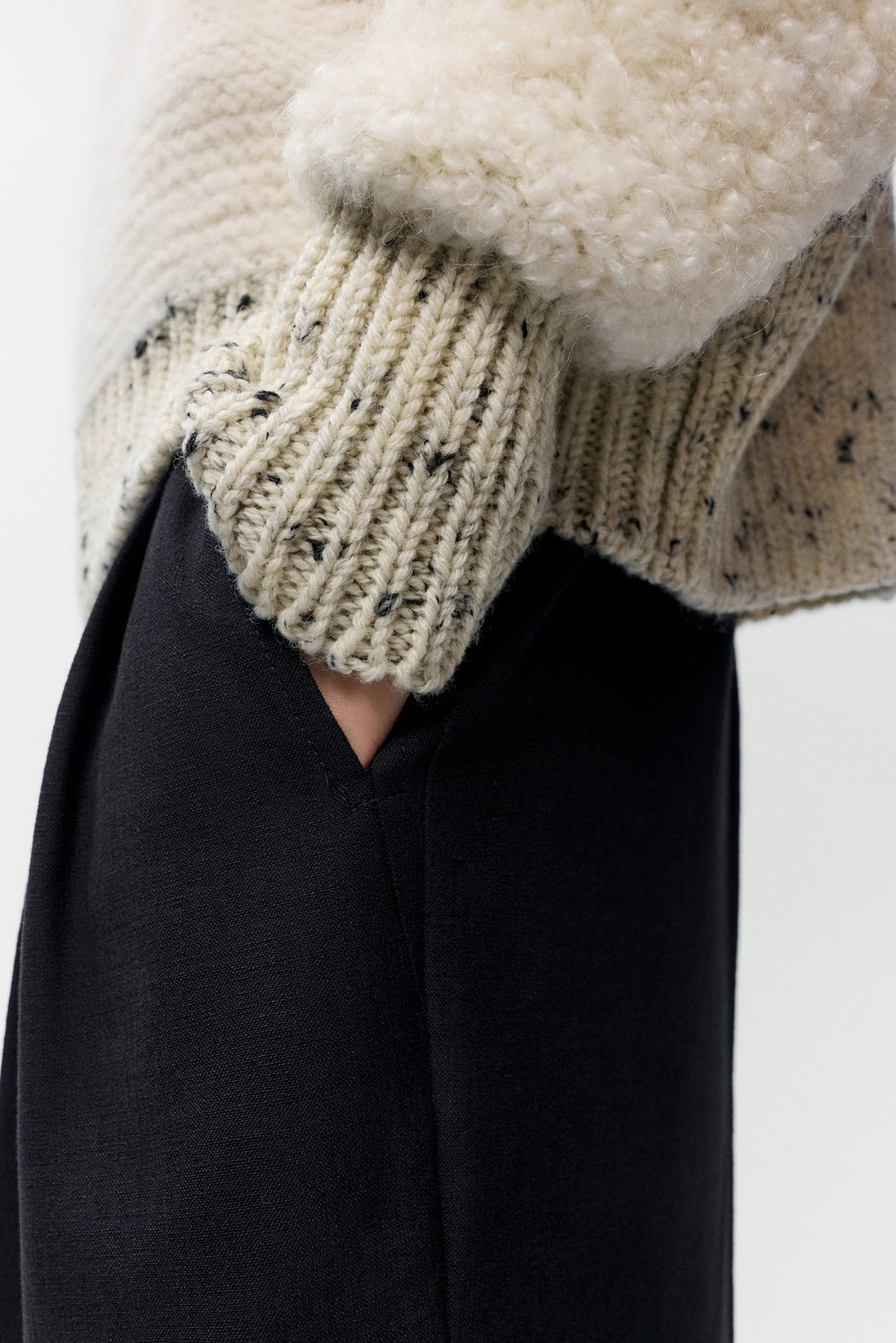 MARLED ZIP-CARDIGAN | Neutral Mix