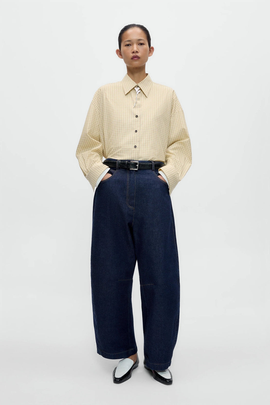 Cordera | CURVED BAGGY JEANS | Indigo | Hazel & Rose | Minneapolis