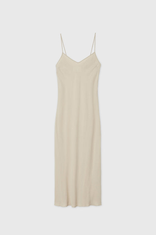 CUPRO BIAS SLIP DRESS | SAND