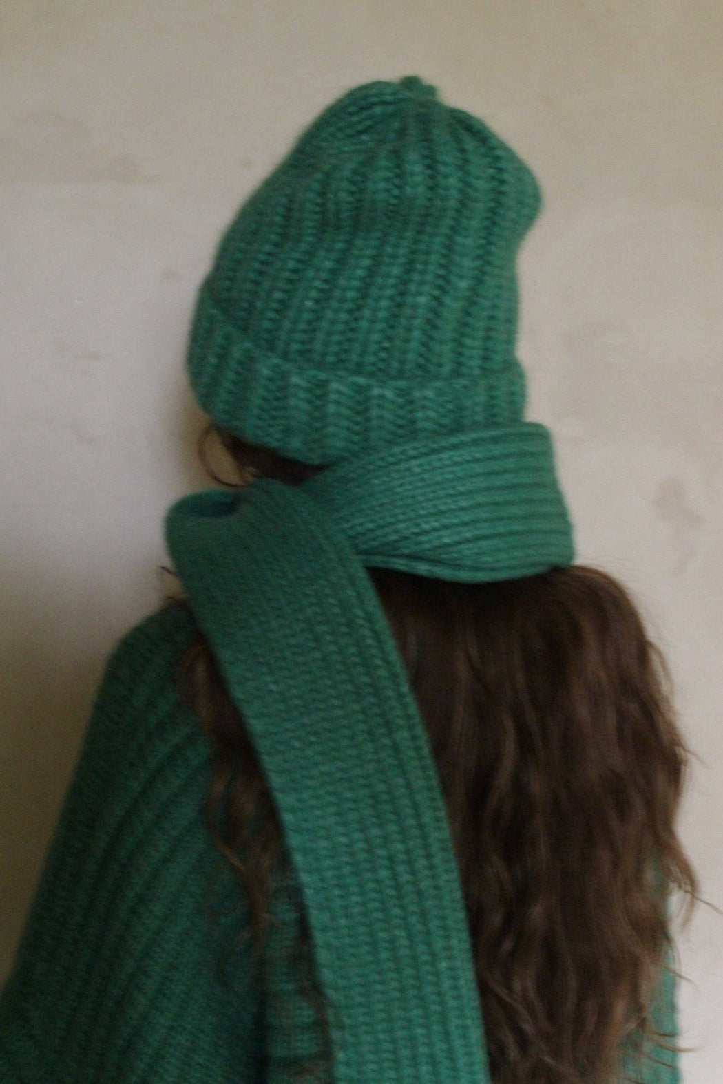 Frankie Knitted Alpaca Hat | Emerald