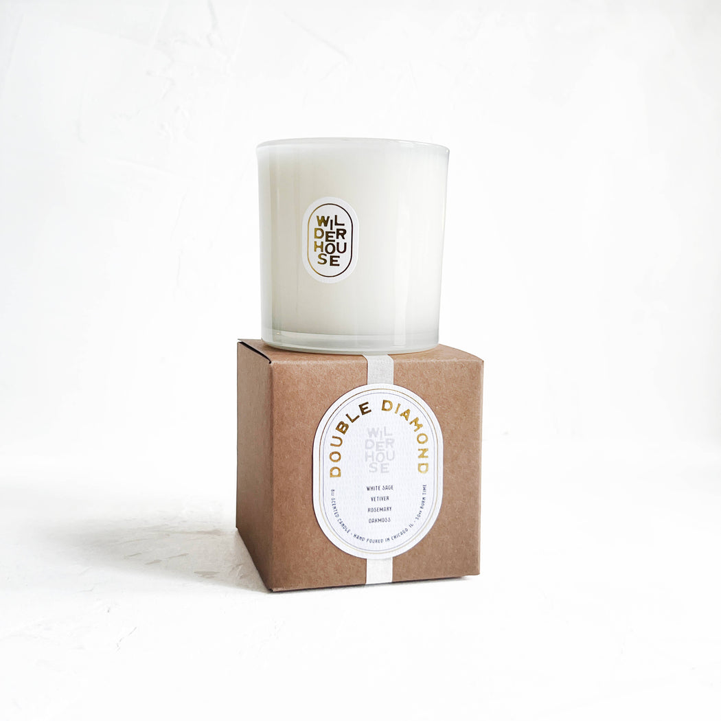 Double Diamond Candle