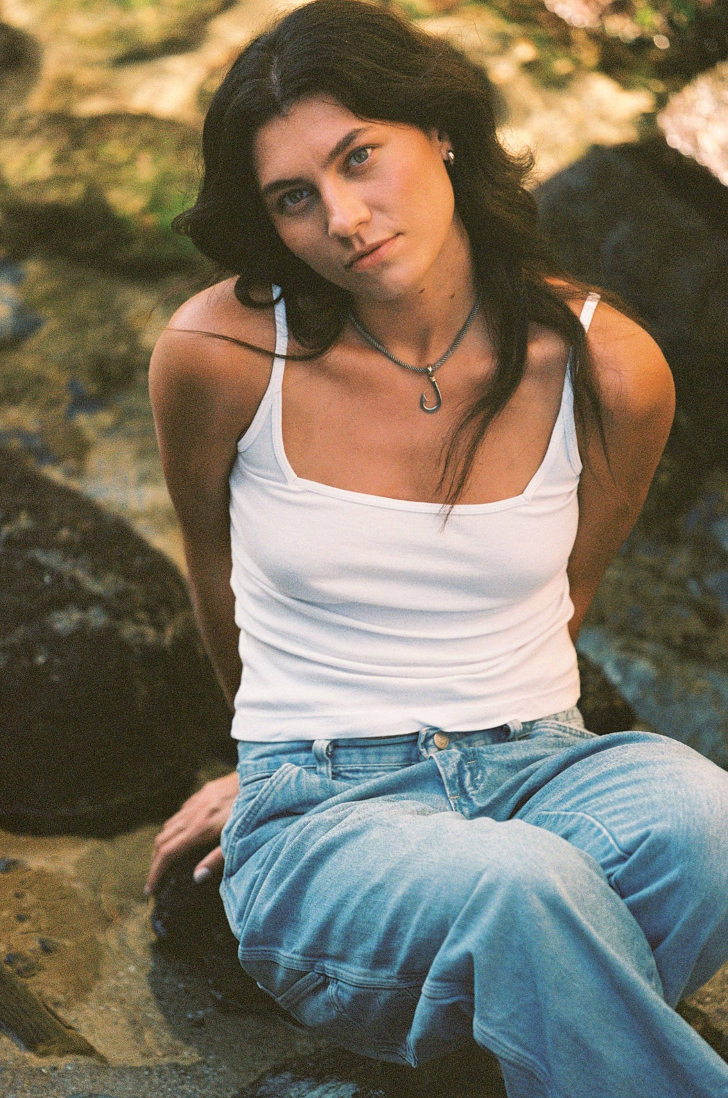 Organic Square Cami | White