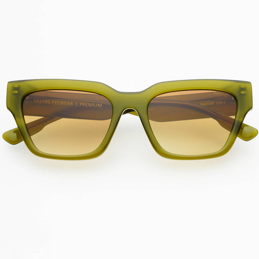 Hayden Acetate Unisex Rectangular Sunglasses : Midnight Olive