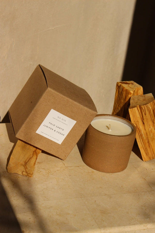 Palo Santo, Juniper, & Cedarwood Essential Oil 8oz Soy Candle