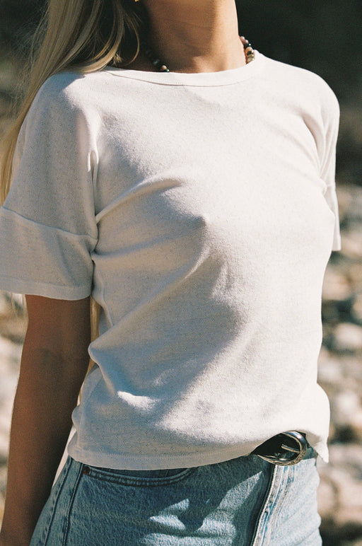 Petit Pointelle Tee | Ivory