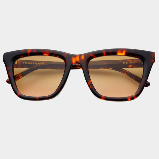 Lucy Acetate Womens Cat Eye Sunglasses : Brown Tortoise