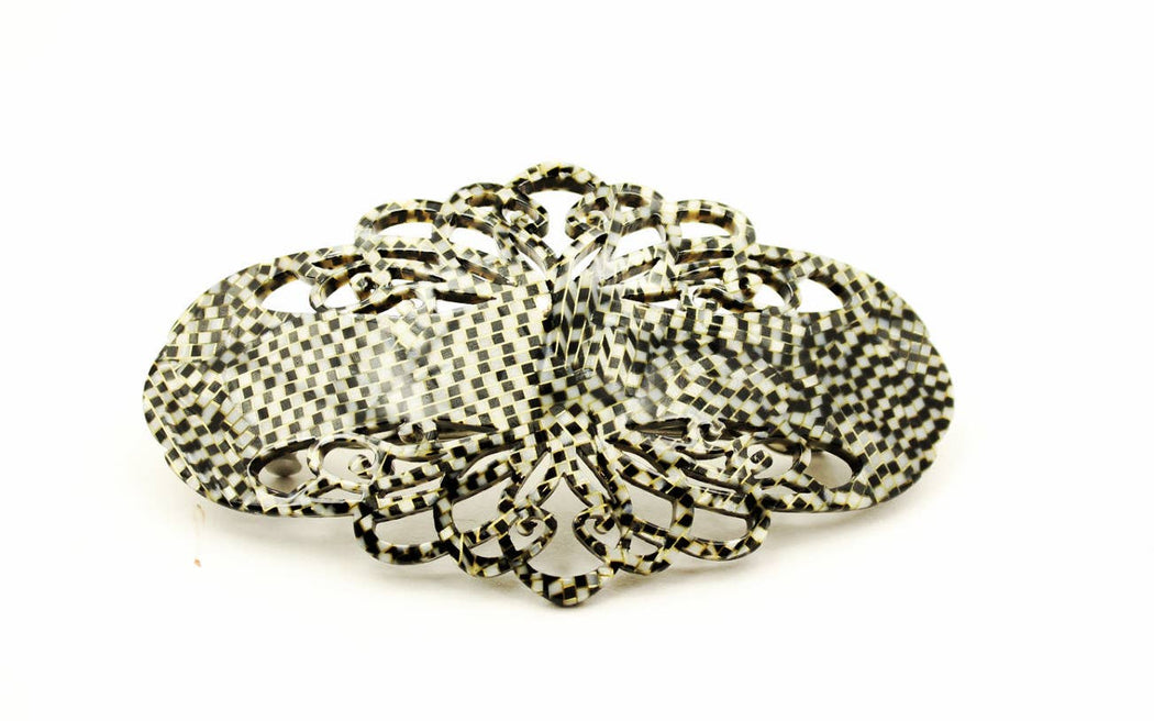 Art Nouveau French Barrettes: Ivory