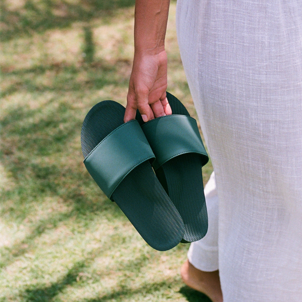 Recycled Soles Slides | Leaf