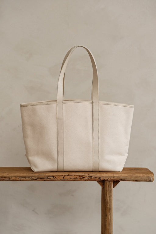 STRUCTURED TOTE BAG | CREAM