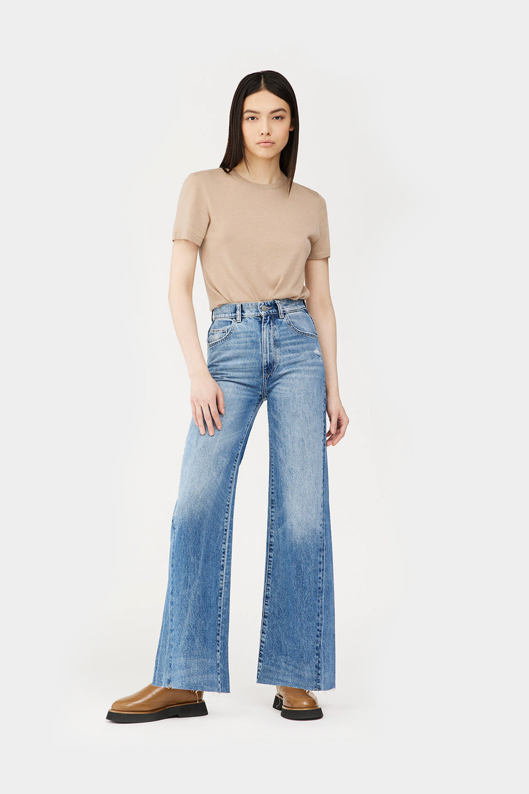 DL1962 | Hepburn Wide Leg High Rise Vintage 31" | Bedford Blue | Hazel & Rose | Minneapolis