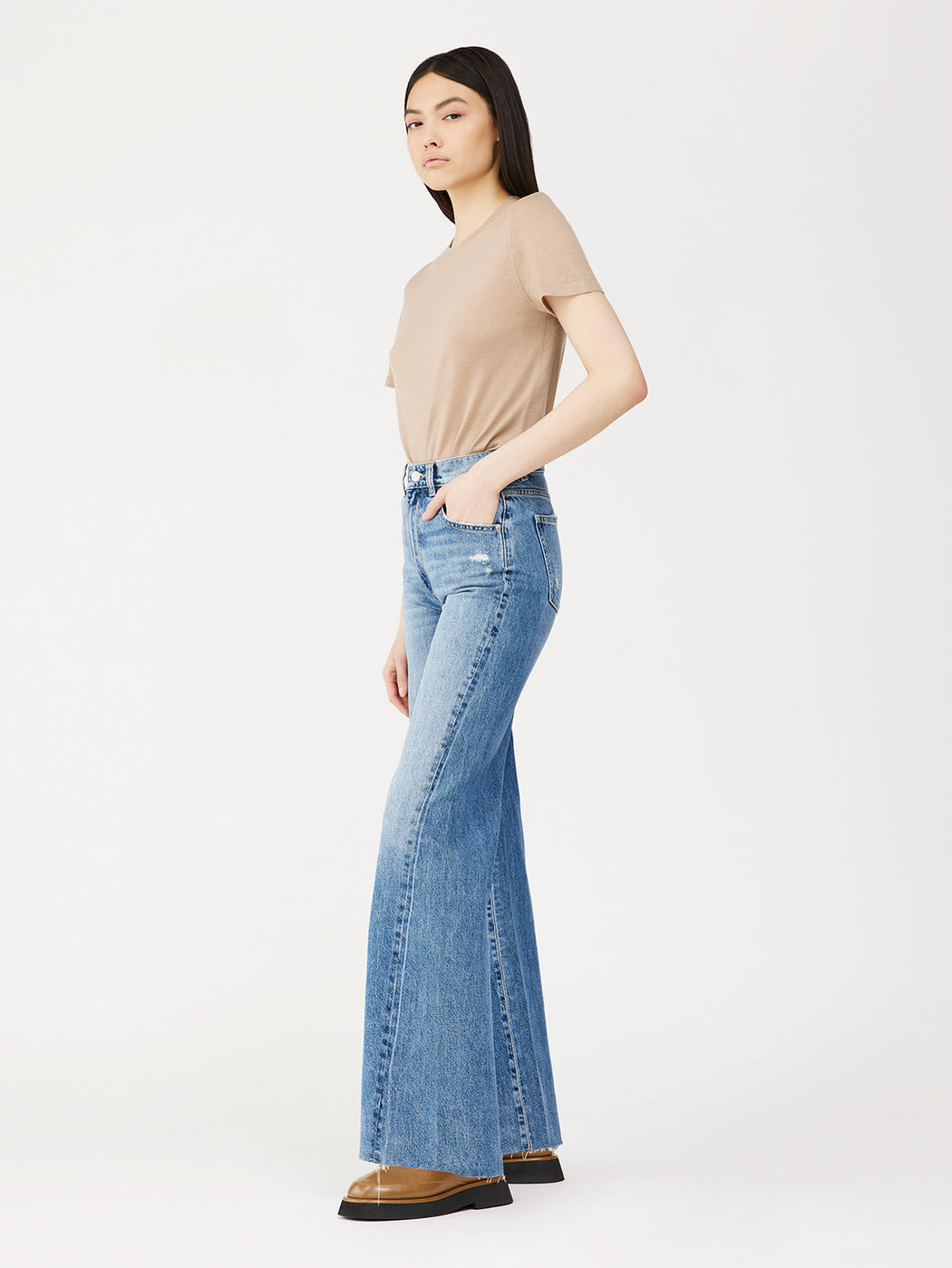 DL1962 | Hepburn Wide Leg High Rise Vintage 31" | Bedford Blue | Hazel & Rose | Minneapolis