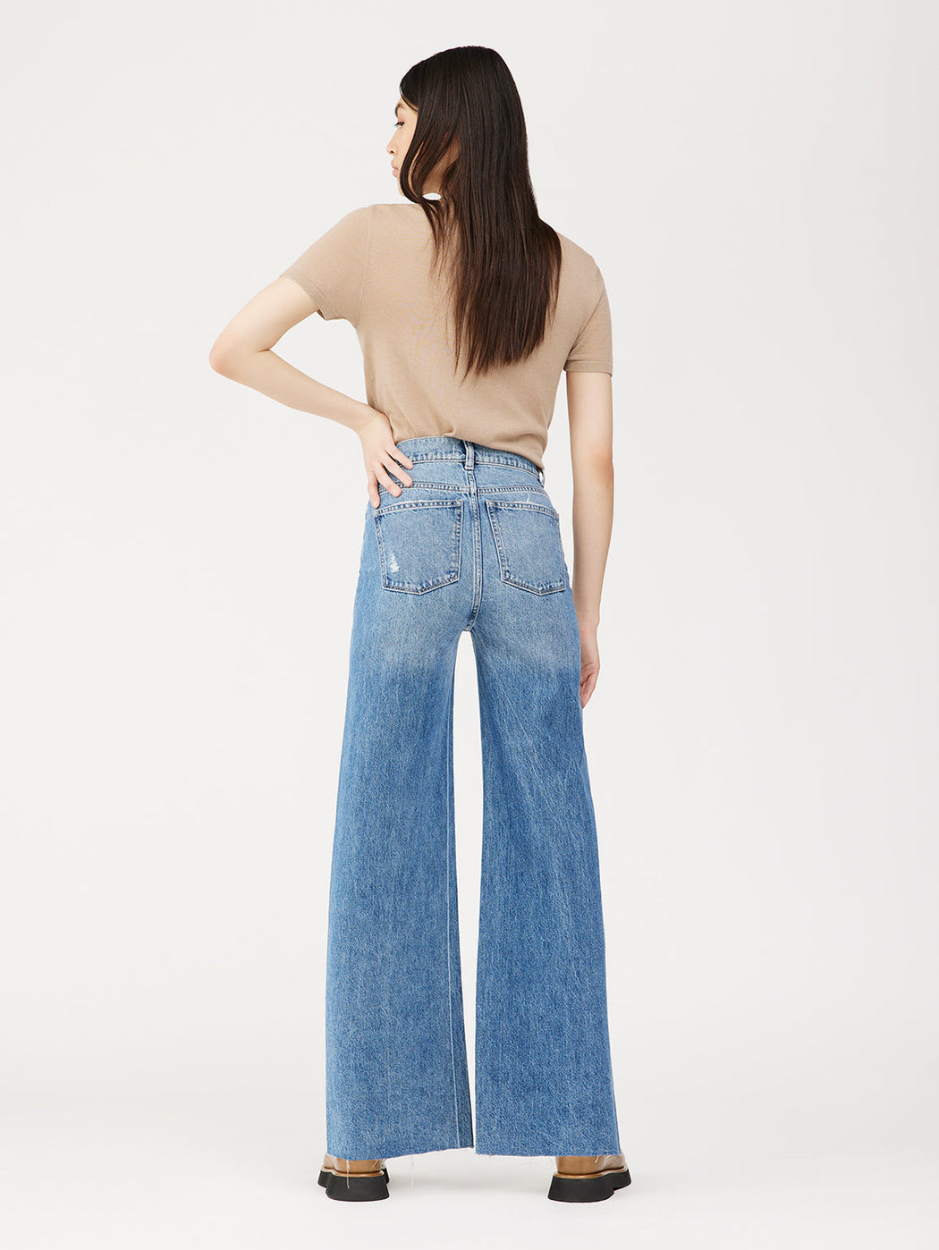 DL1962 | Hepburn Wide Leg High Rise Vintage 31" | Bedford Blue | Hazel & Rose | Minneapolis