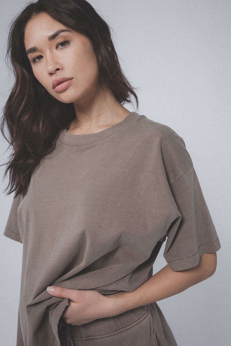 Elwood | Oversized Core Tee | Vintage Brown | Plus Size | Hazel & Rose | Minneapolis