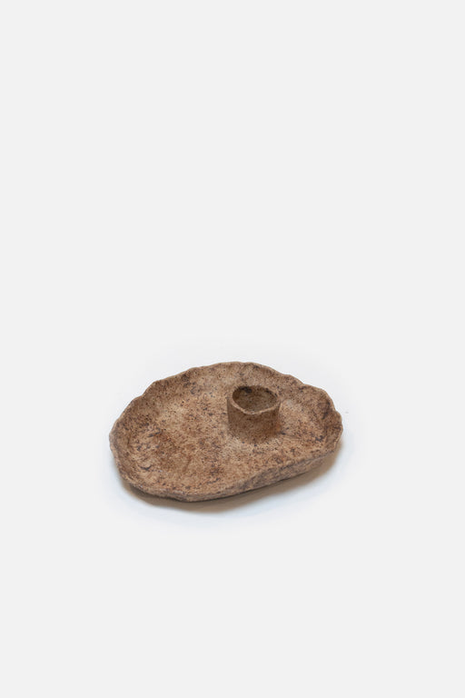 Of The Earth | Ancient Buff Sand Candle Holder | Ceramic | Hazel & Rose | Minneapolis