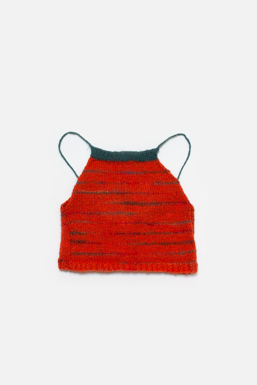 Knit Crop Tank | Orange Multi