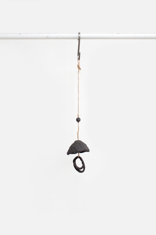 Gina DeSantis Ceramics | Black Clay Chime | Double Oval Ringer | Hazel & Rose | Minneapolis | Minnesota