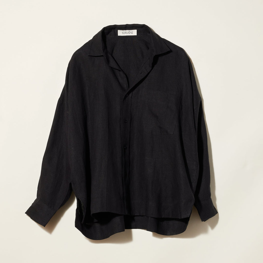 MAMENE | Essential Linen Shirt | Black | Plus Size | Minneapolis | Minnesota